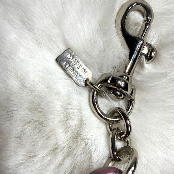 y2k Coach Vintage Leather Butterfly Keychain Charm - Picture 2 of 3